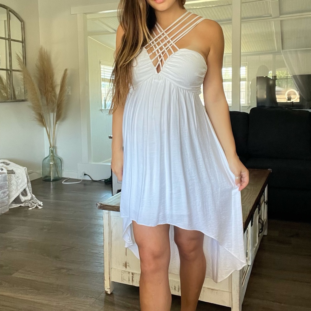 White Midi Dress
